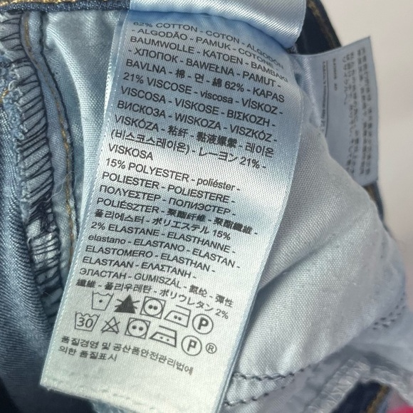 Levi's Dark Wash 710 Super Skinny Skinny Jeans 26 - Picture 7 of 8